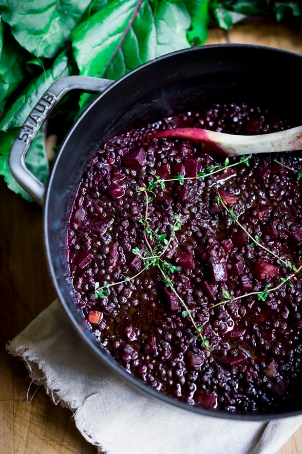 25 BEST Lentil Recipes! | Beet braised lentils-comforting and delicious! 