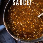 Authentic Szechuan Sauce! Use as easy delicious stir-fry sauce or flavorful marinade - preservative-free, msg free, gluten-free adaptable, vegan and full of amazing flavor! Can be made in 5 minutes! #stirfrysauce #szechuan #sauce #stirfry #chinese #recipe #marinade #szechuansauce #szechuanrecipe