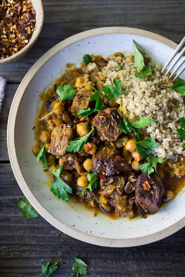 30 COMFORT FOOD RECIPES for Fall | Middle Eastern Lamb Stew made in and Instant Pot. Comforting and flavorful, perfect for fall nights. 