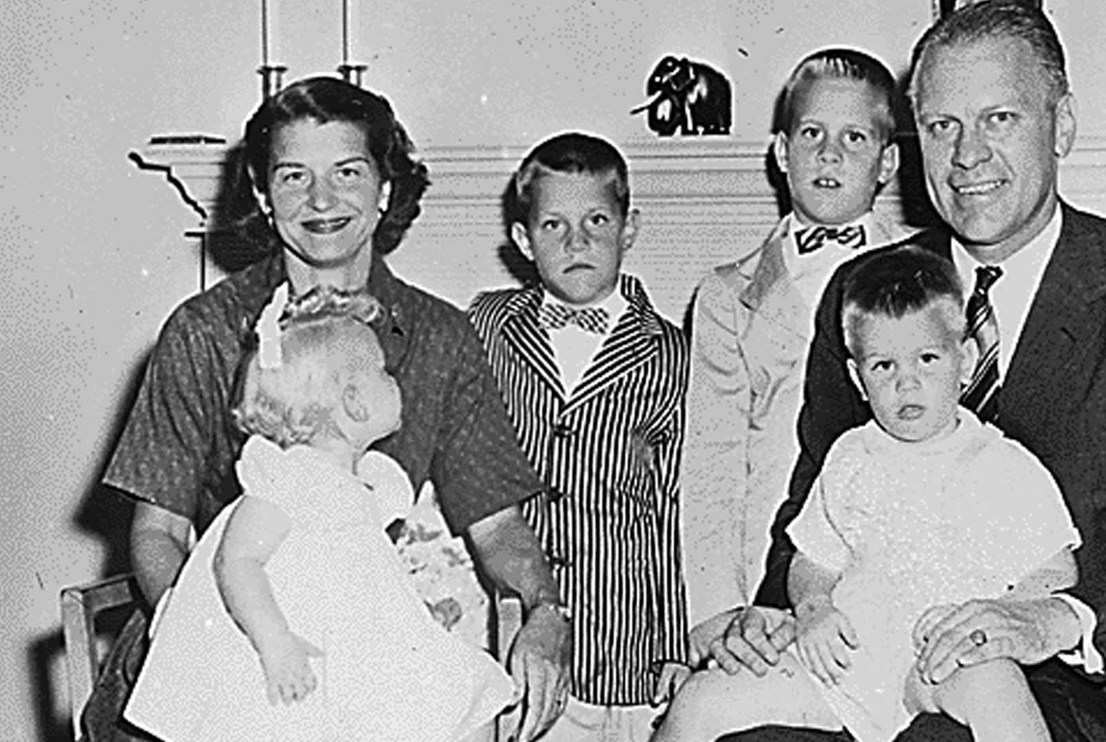 Betty Ford and her family
