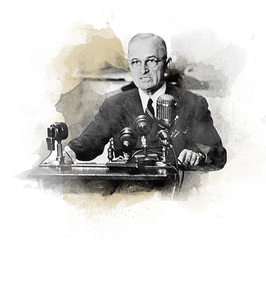 President Truman giving the Truman Doctrine speech